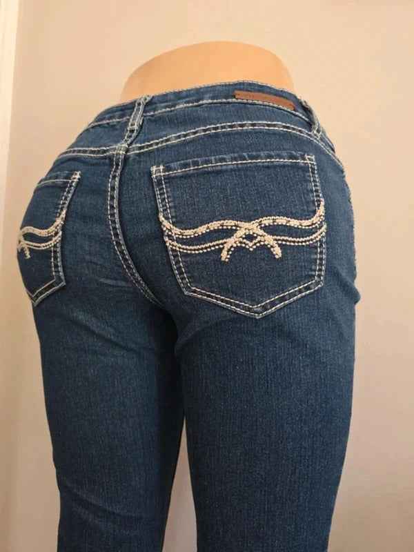 Myth of Jade Mid Rise Skinny Vintage Y2K Jeans UK Size 8/10 petite