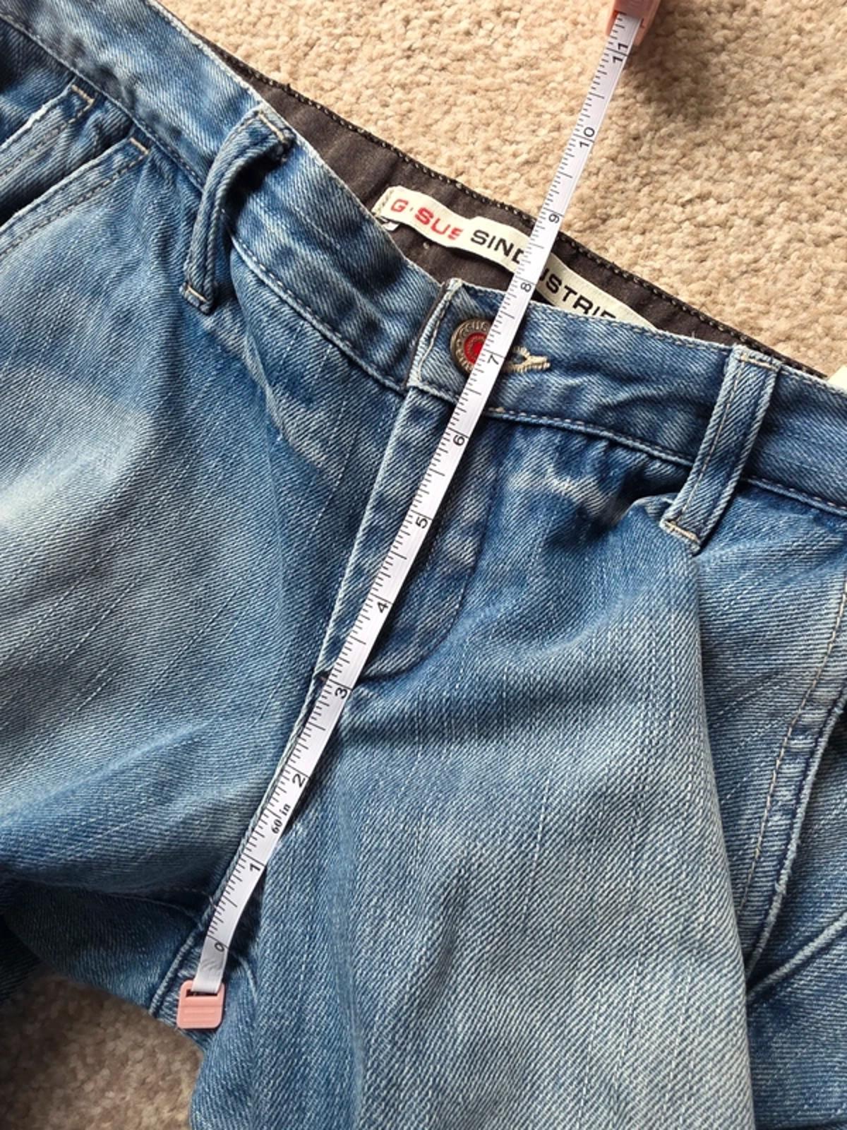 Vintage Y2K Gsus Sindustries Low Rise Wide Leg Jeans UK Size 14