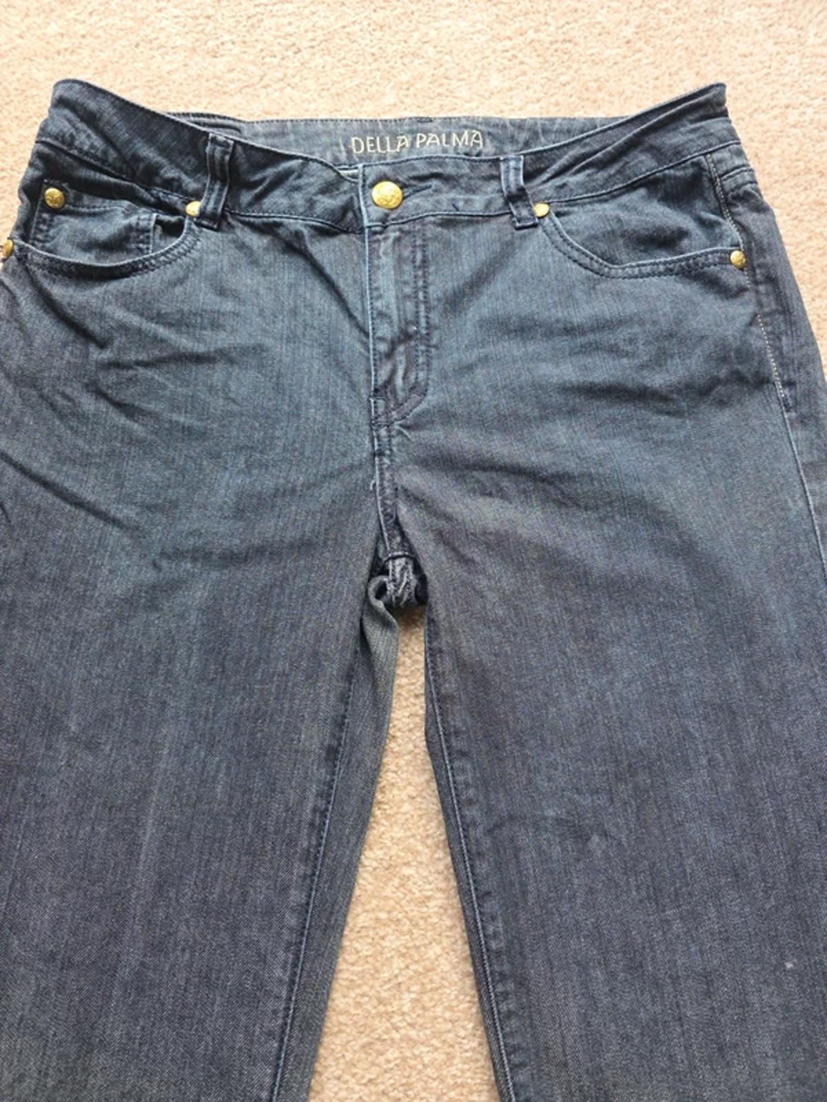 Vintage Y2K Della Palma Mid Rise Straight Jeans UK Size 16 Tall