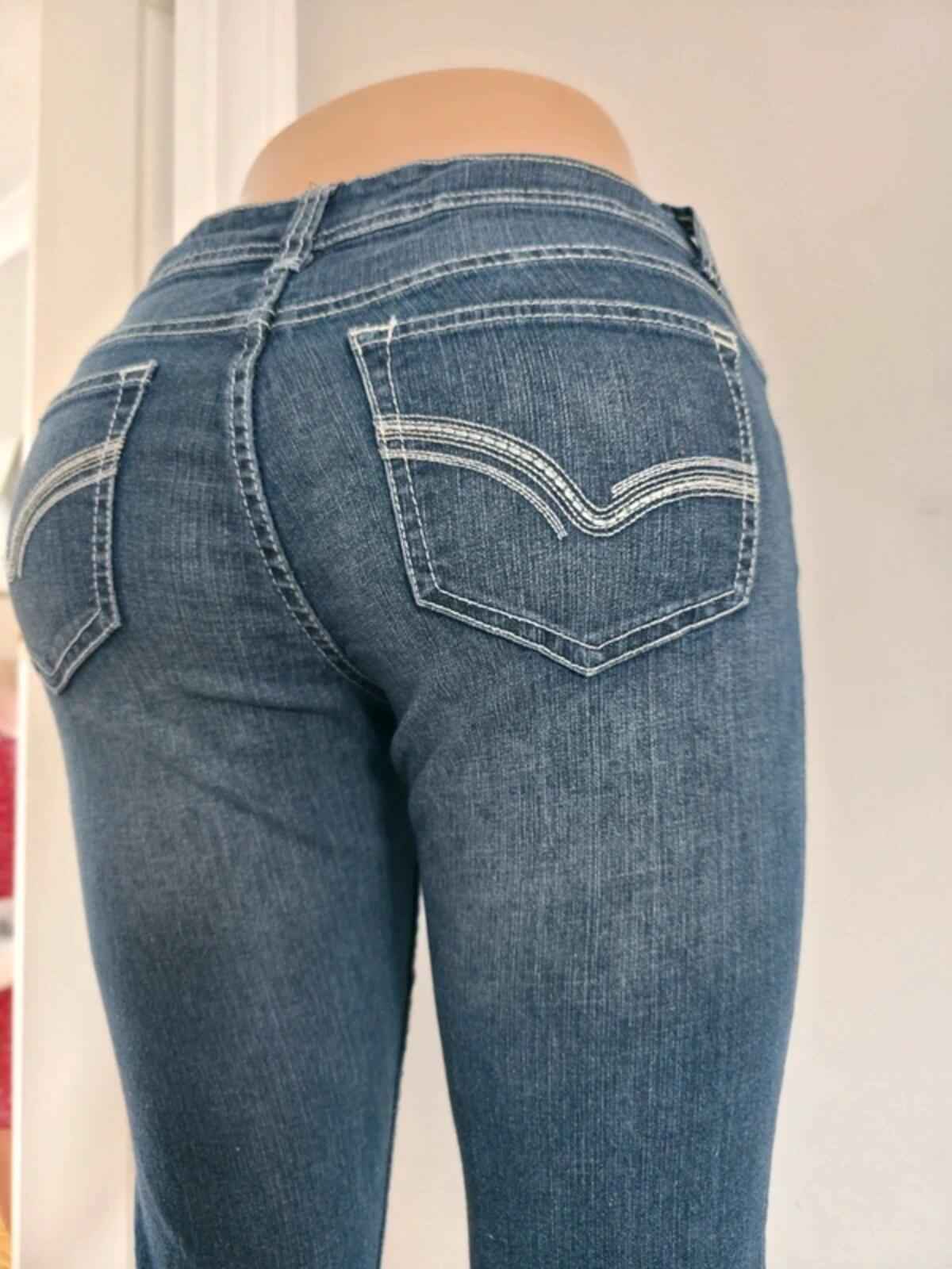 No Boundaries Low Rise Flared Vintage Y2K Jeans UK Size 8