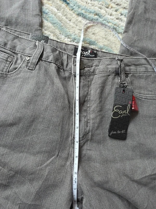 Earl Jean Mid Rise Relaxed Straight Vintage Y2K Jeans UK Size 14
