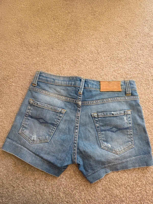 Vintage Y2K Zara Low Rise Denim Shorts UK Size 6