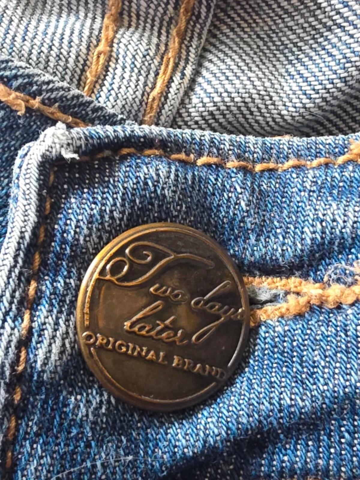 Two Days Later Ultra Low Rise Straight Vintage Y2K Jeans UK Size 8 Tall