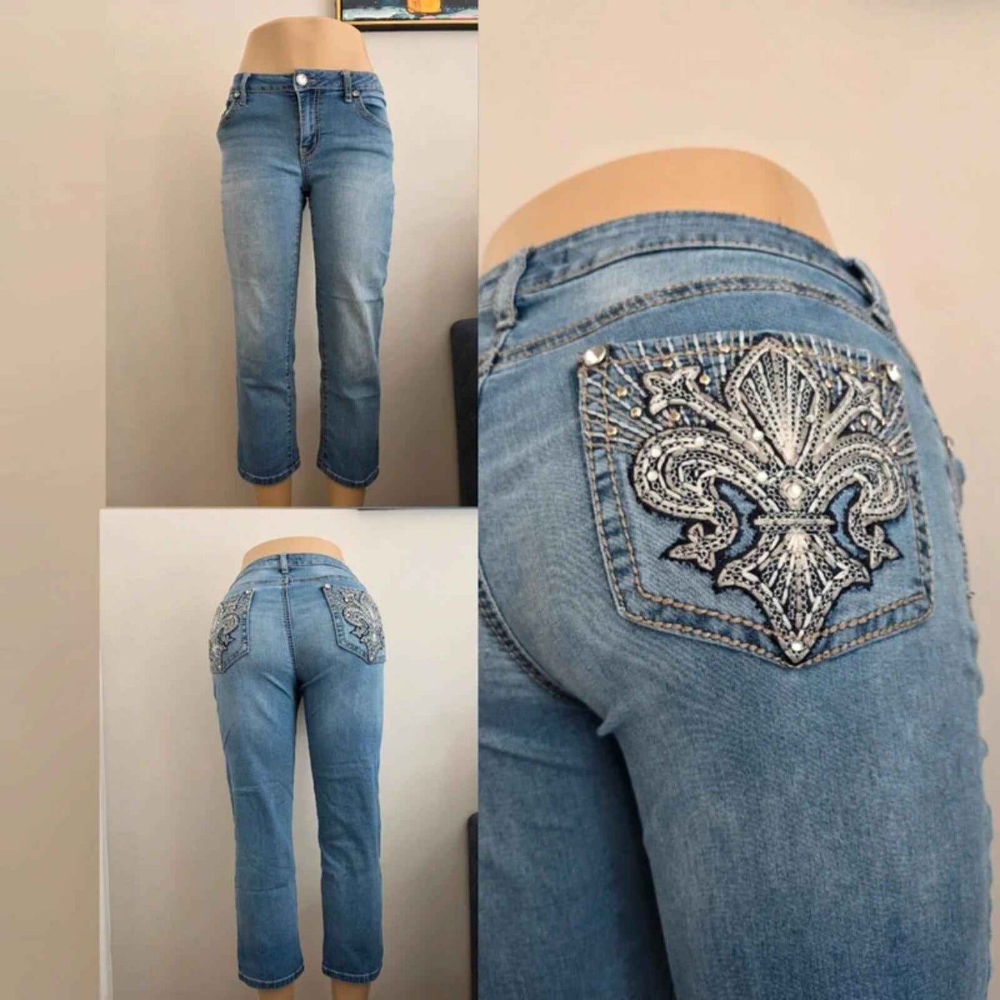 APT. 9 Mid Rise Capri Jeans UK Size 12
