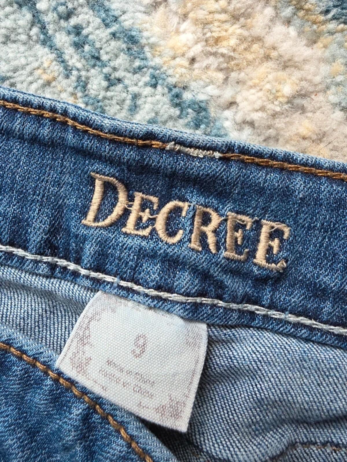 Decree Low Rise Bootcut Vintage Y2K Jeans UK Size 8/10