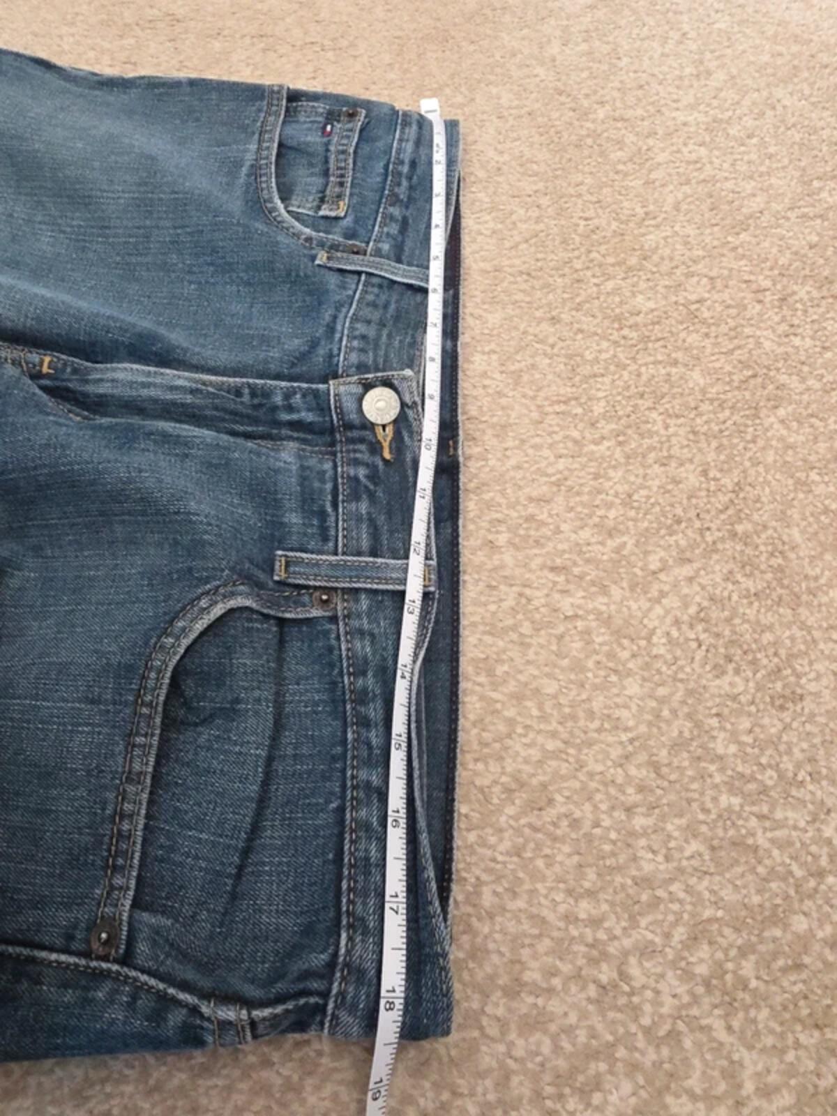 Tommy Hilfiger High Rise Straight Relaxed Vintage Y2K Jeans UK Size 16 Petite