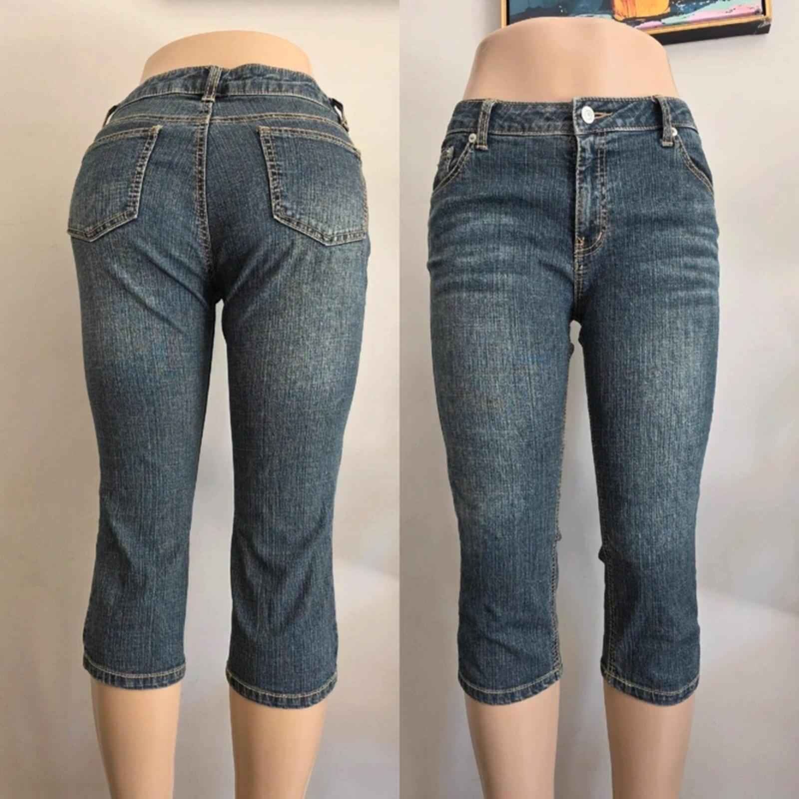 Vintage Y2K J Honey Mid Rise Cropped Jeans UK Size 10
