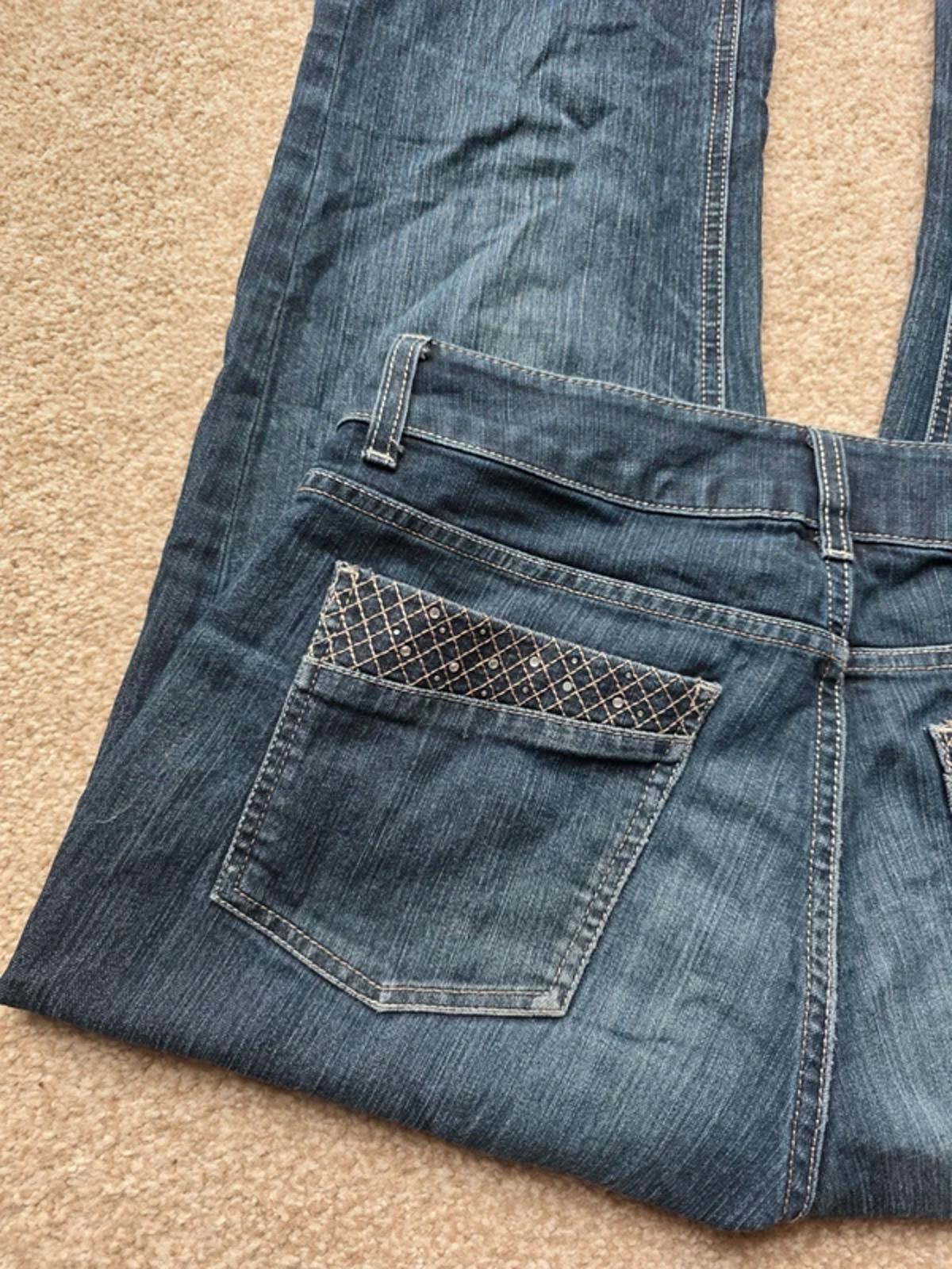 Vintage Y2K Riders by Lee Mid Rise Micro Bootcut Jeans UK Size 12