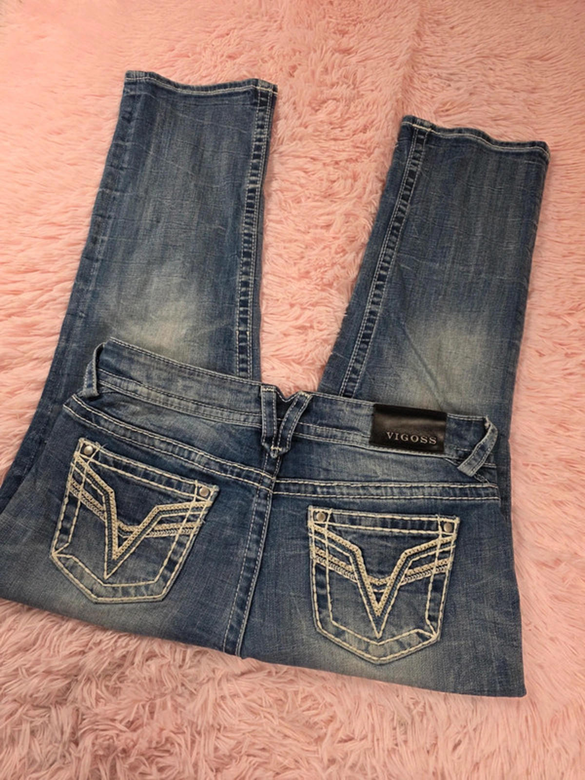 Vintage Y2K Vigoss The Chelsea Boyfriend Mid Rise Jeans UK Size 16 Petite