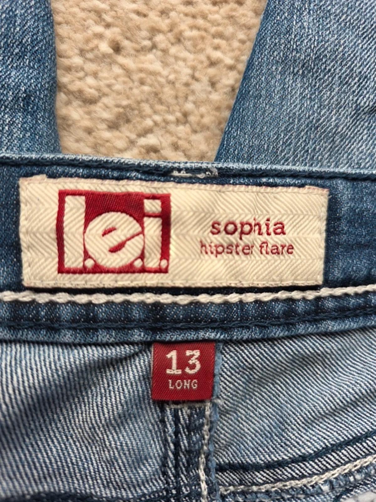 Vintage Y2K Lei Hipster Flare Jeans UK Size 14 Tall