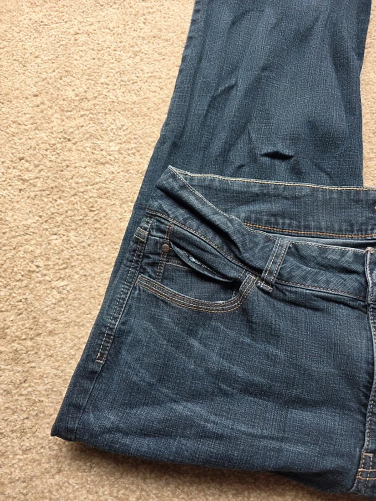 Vintage Y2K Riders by Lee Mid Rise Straight Leg Jeans UK Size 16 Petite