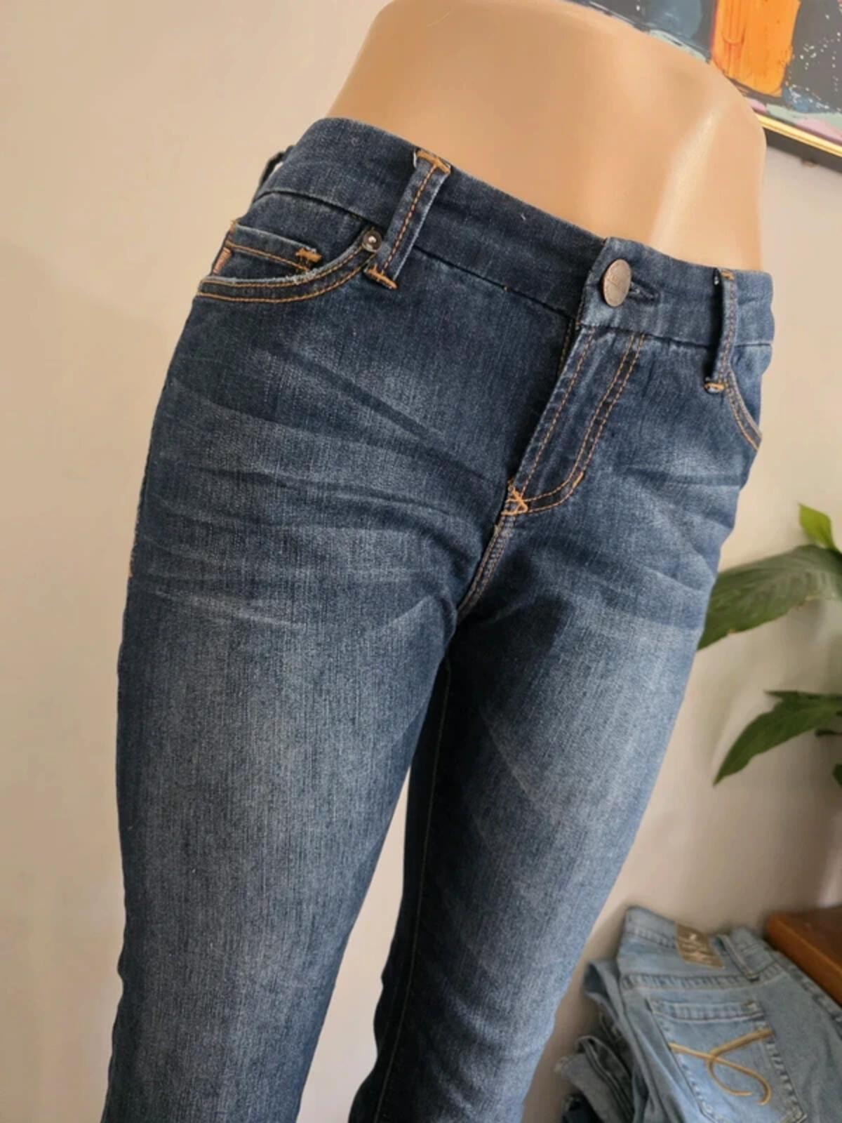 Vintage Y2K Dear John Mid Rise Bootcut Jeans UK Size 10