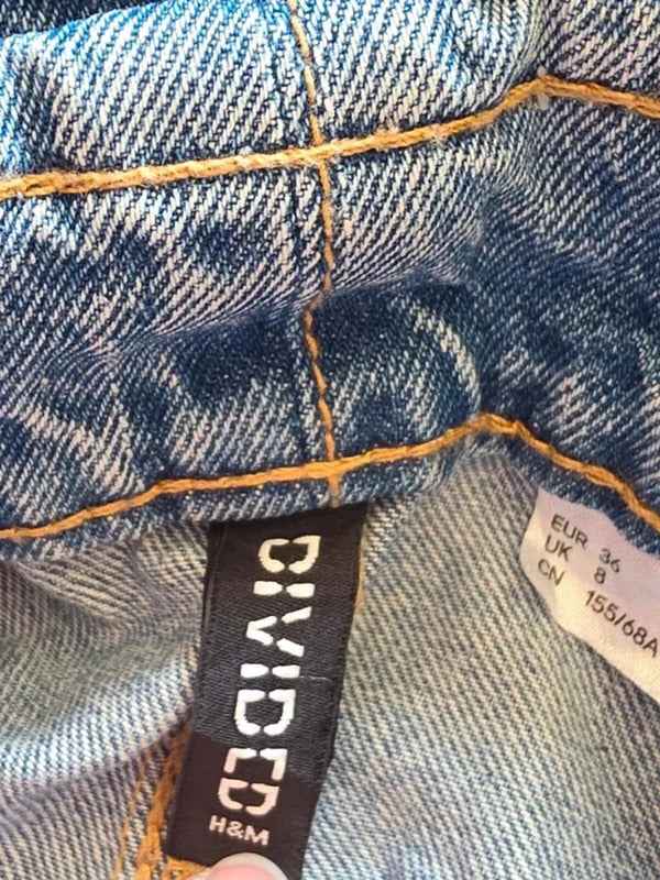 Divided High Waist Denim Mini Skirt Vintage Y2K UK Size 8