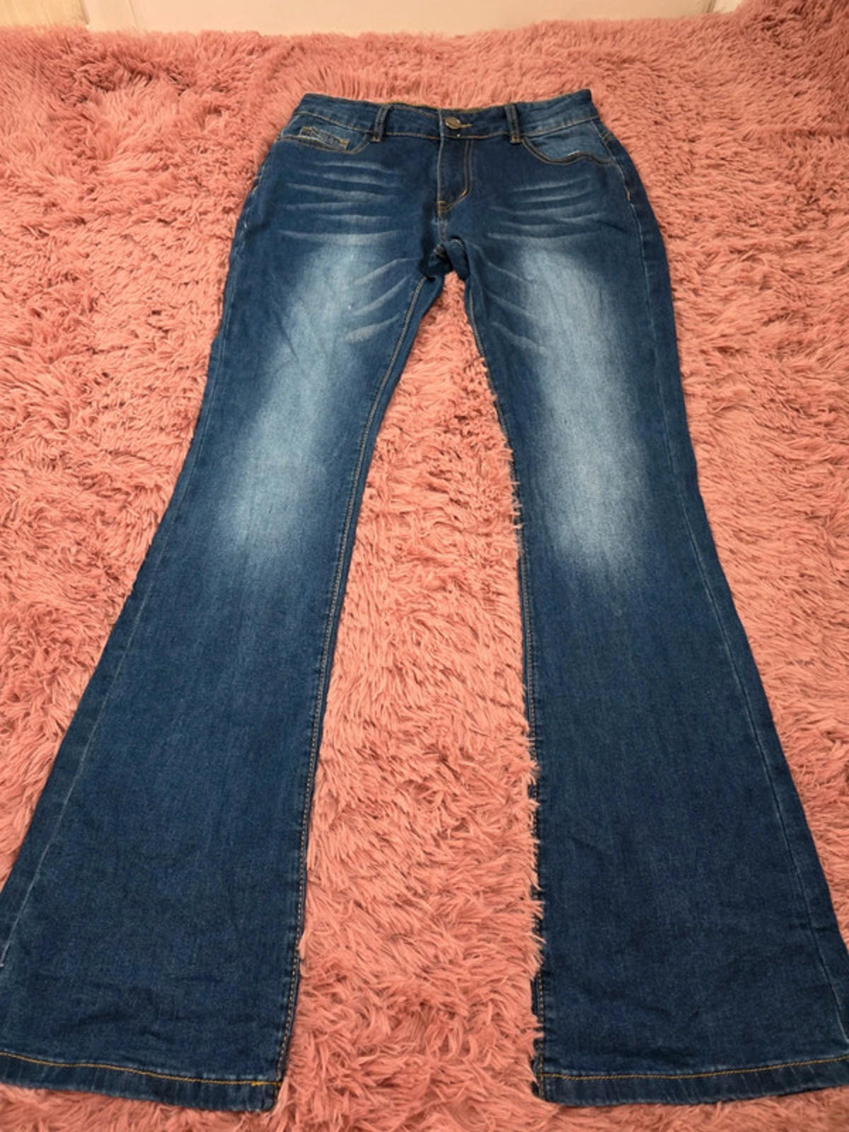 Vintage Y2K Flared Mid Rise Jeans UK size 12