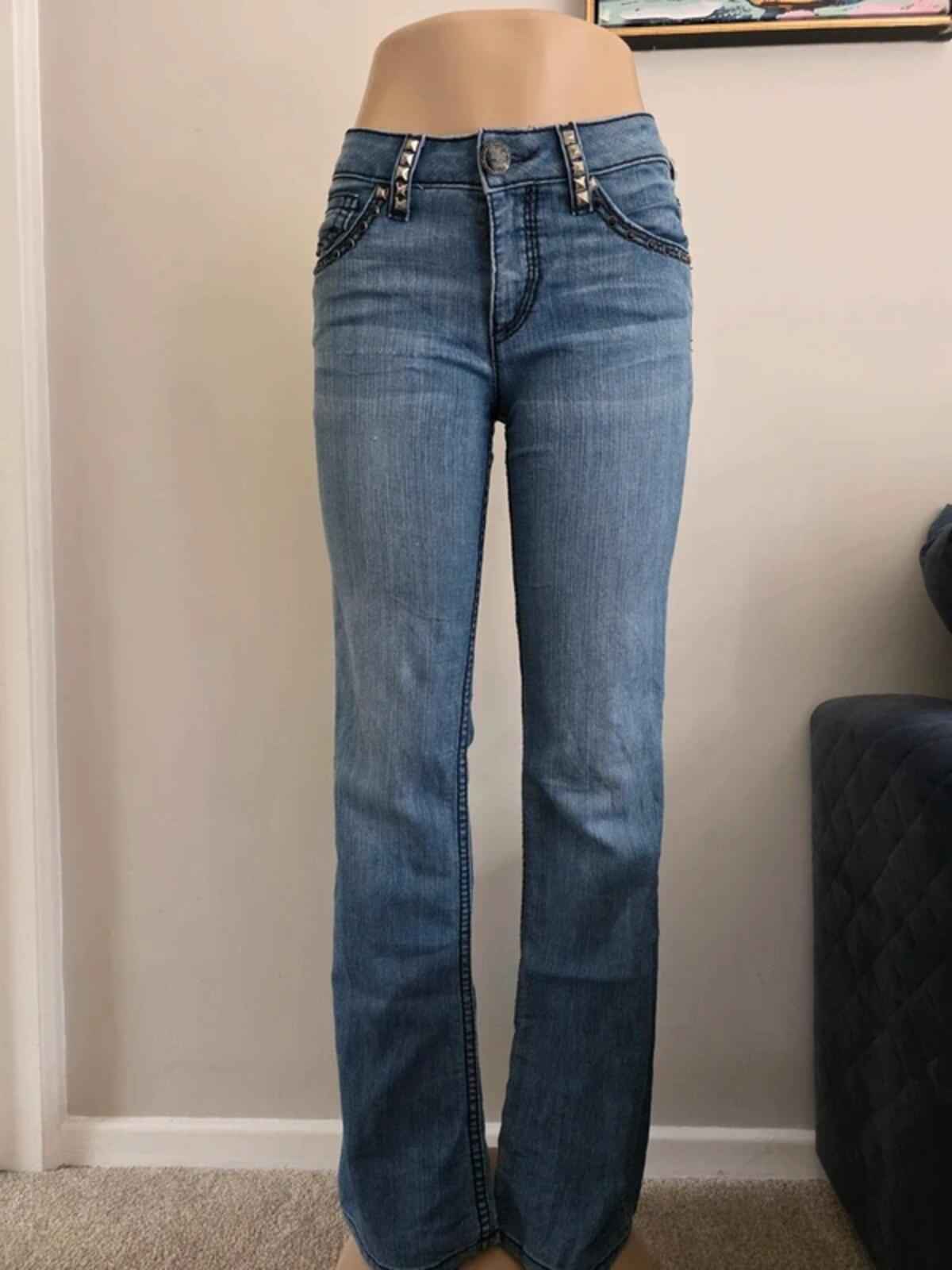 Vintage Y2K Uknighted Mid Rise Bootcut Jeans UK Size 8