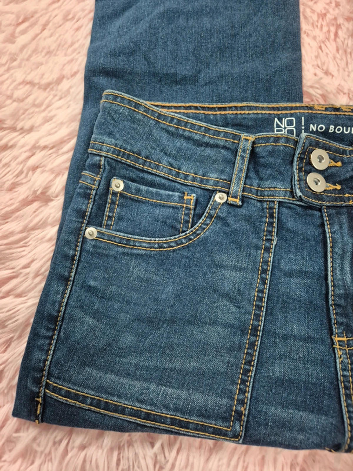 Vintage Y2K No Boundaries Mid Rise Flared Jeans UK 10