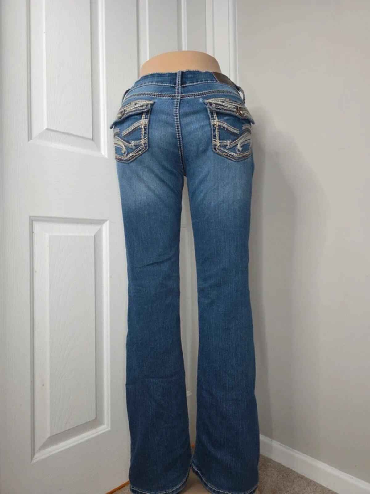 Maurices Low Rise Bootcut Jeans UK Size 10/12 Vintage Y2K