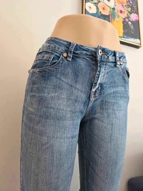 Zenim Mid Rise Slim Vintage Y2K Jeans UK Size 8 Petite