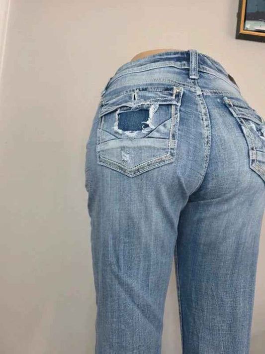 Daytrip Mid Rise Straight Vintage Y2K Jeans UK Size 12
