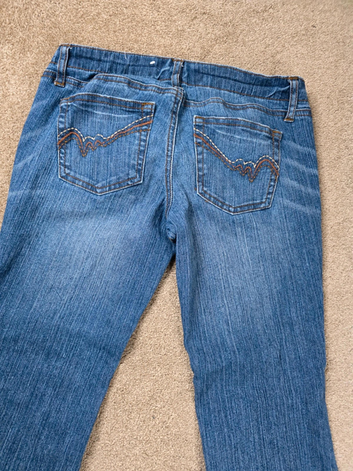 Vintage Y2K L.E.I. Ultra Low Rise Flare Jeans UK Size 8