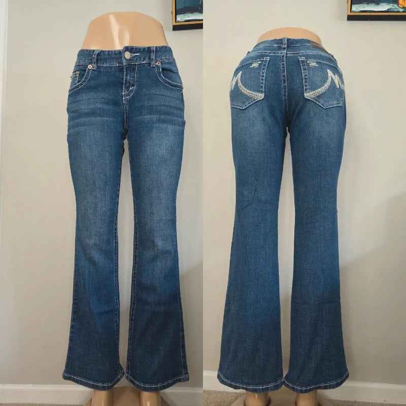 Maurices Mid Rise Bootcut Vintage Y2K Jeans UK Size 6/8