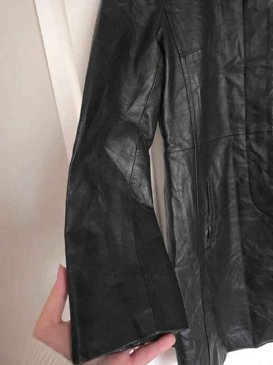 Vintage Y2K Fairweather Genuine Leather Long Coat Women’s Size M (Oversized Fit)
