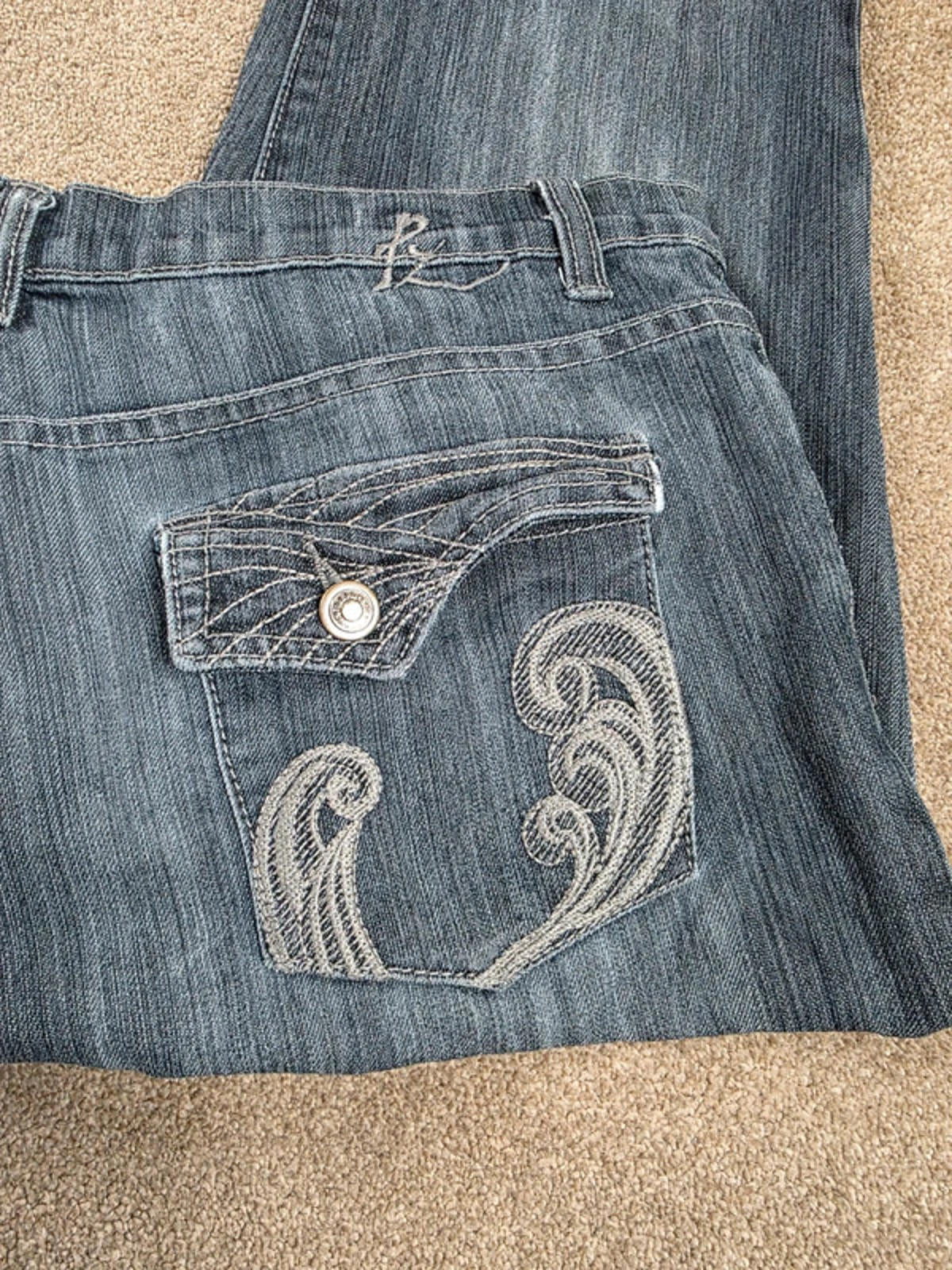 Vintage Y2K Point Zero Mid Rise Bootcut Jeans UK Size 14