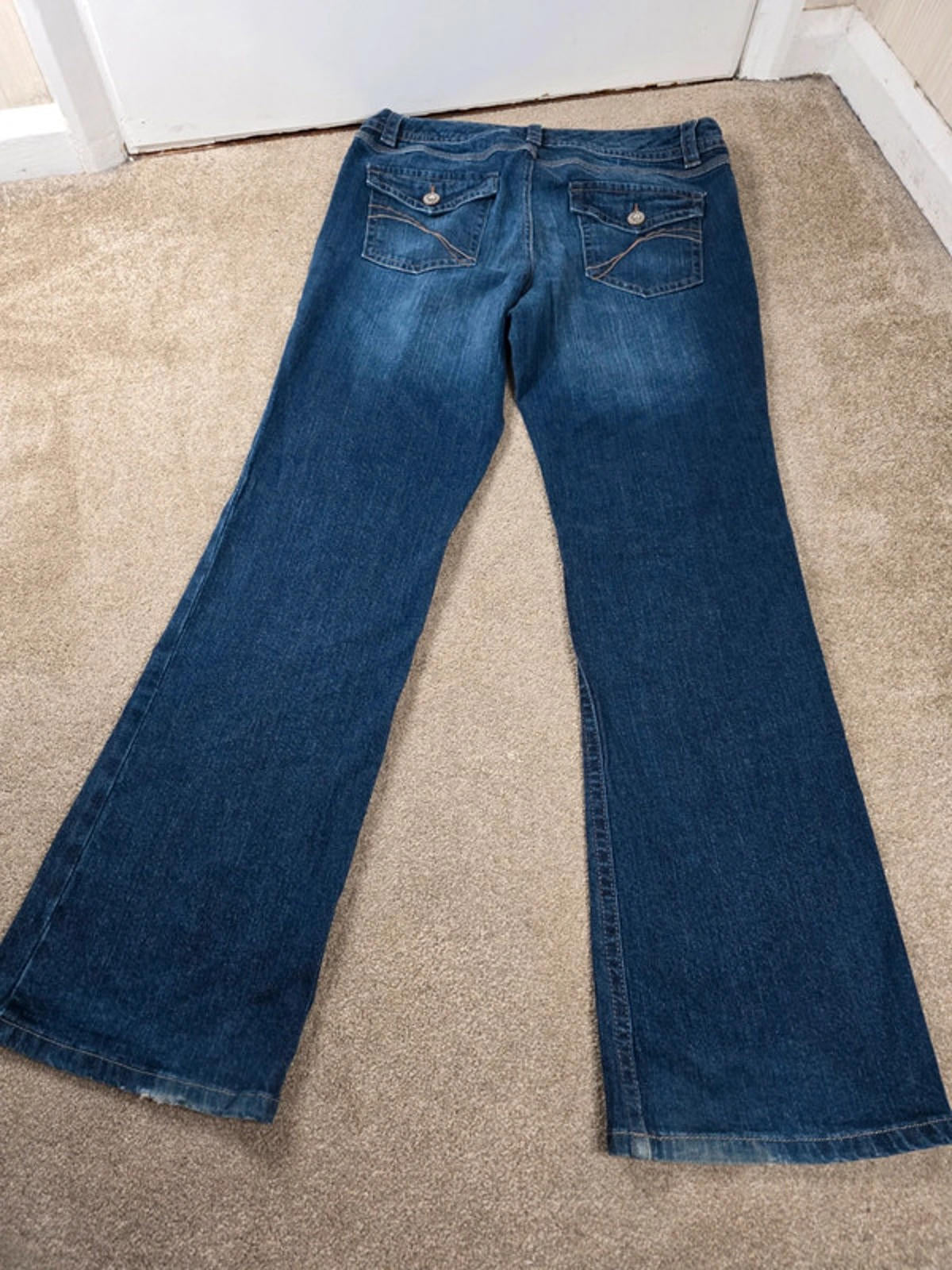 Vintage Y2K Axcess Stretch Mid Rise Bootcut Jeans UK Size 14