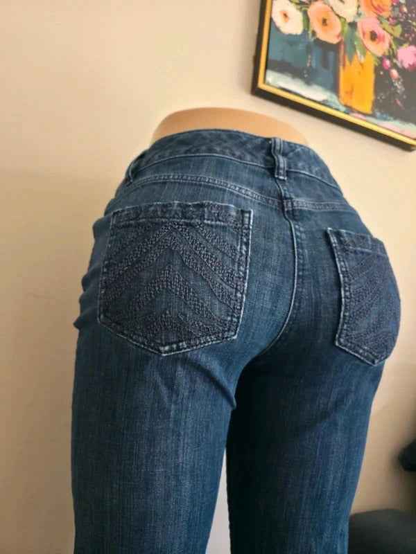 Dana Buchman Mid Rise Bootcut Vintage Y2K Jeans UK Size 8/10 Petite