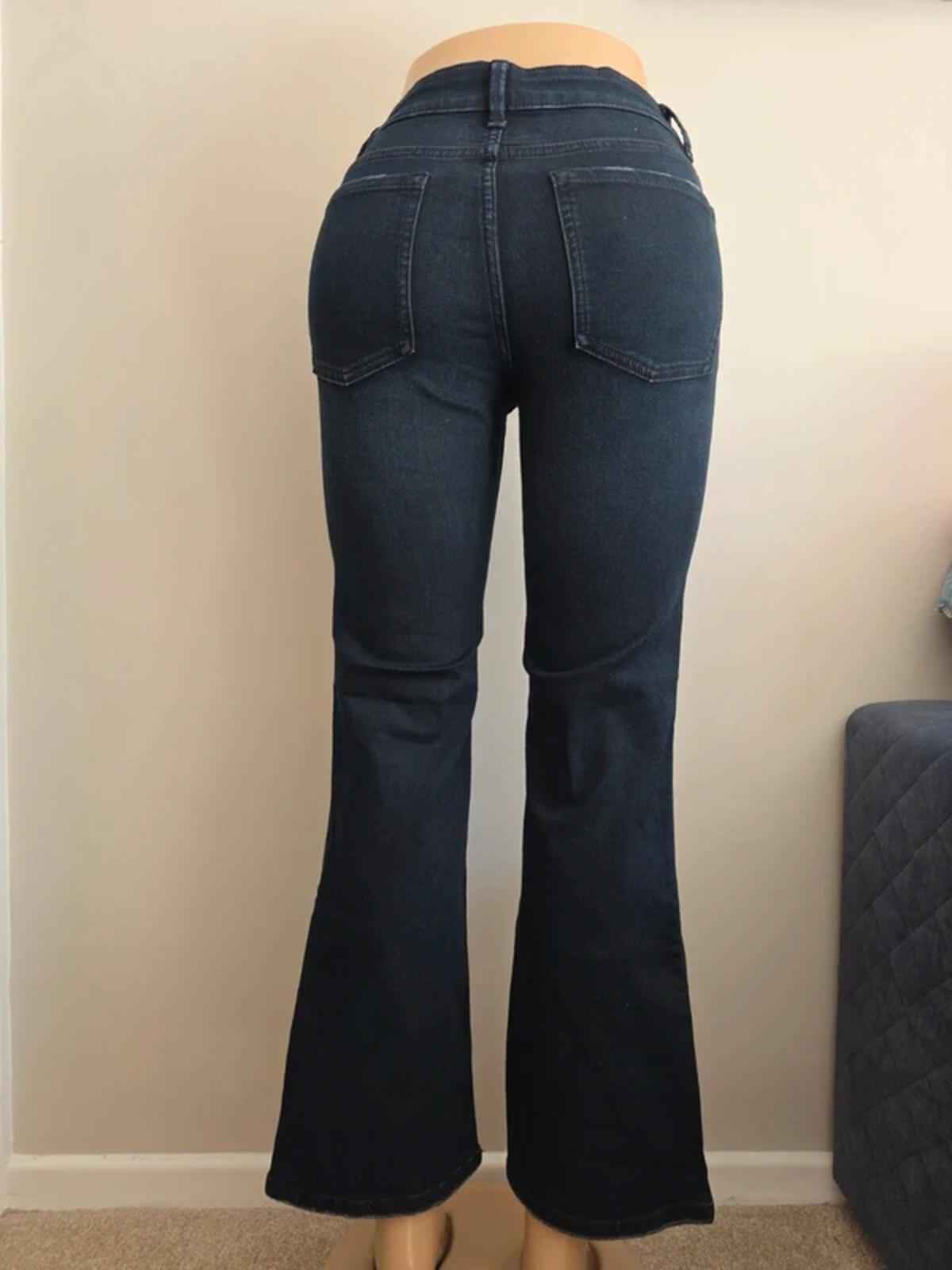 M&S Mid Rise Bootcut Vintage Y2K Jeans UK Size 8/10