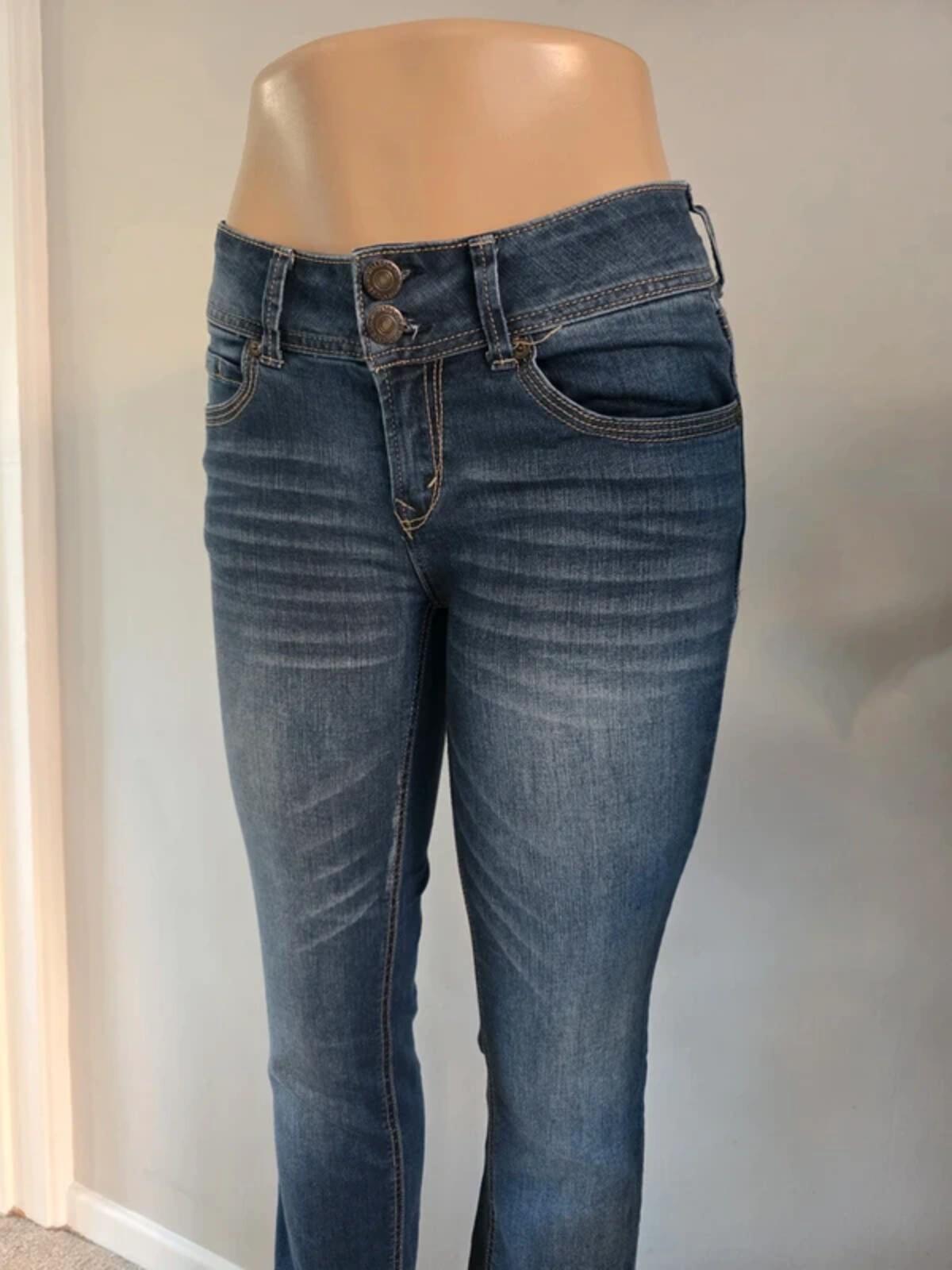 Vintage Y2K WallFlower Low Rise Bootcut Jeans UK Size 8 Tall