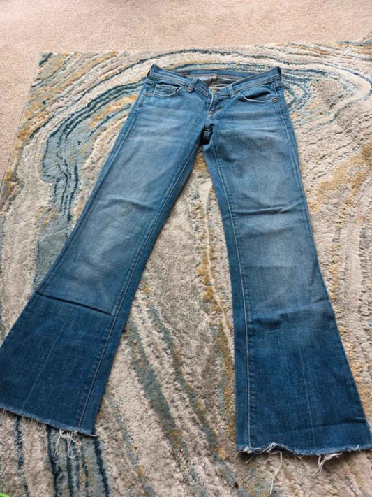 Citizens of Humanity Low Rise Flared Vintage Y2K Jeans UK Size 4/6 petite