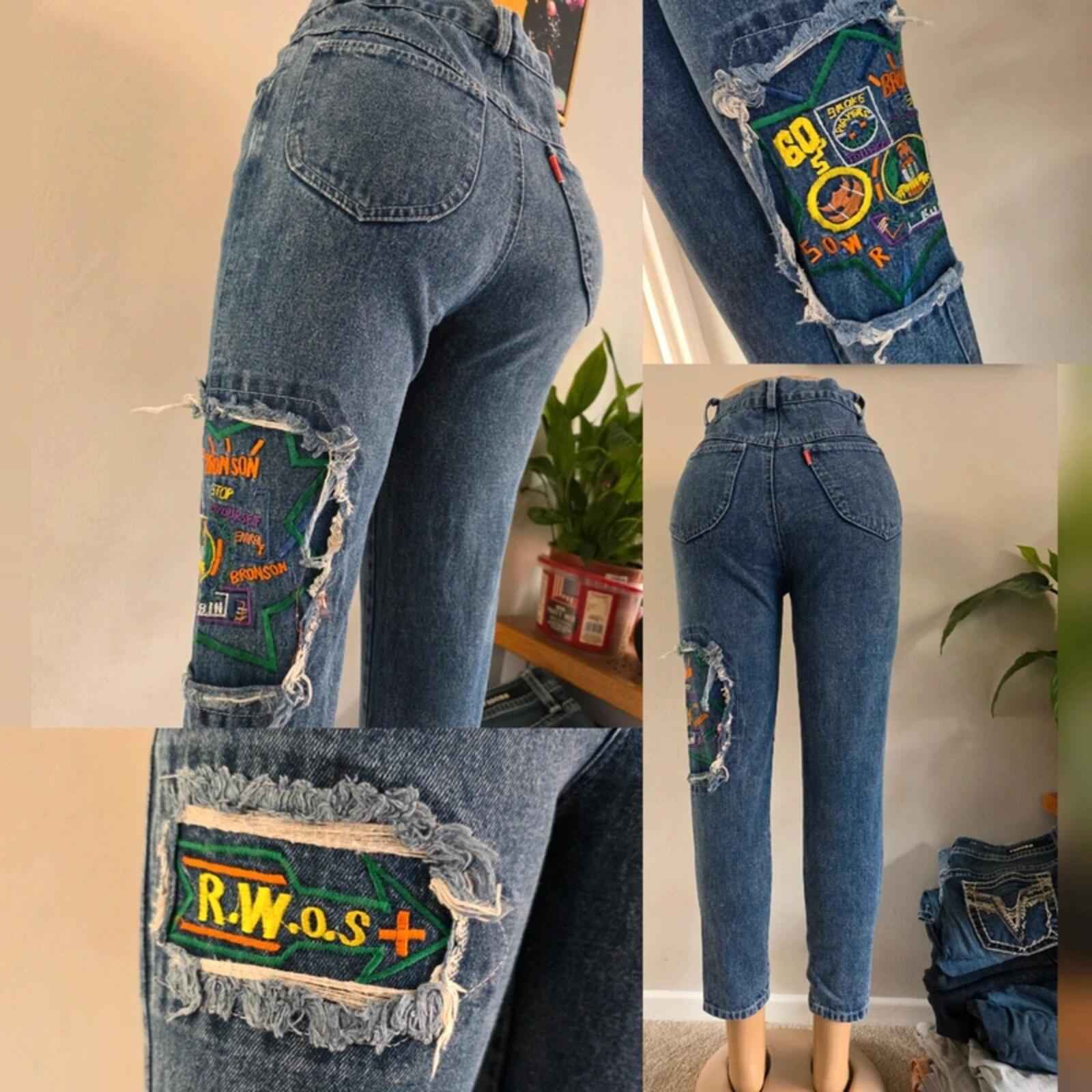 Kong Loon High Rise Mum Jeans UK Size 6 Ankle Length