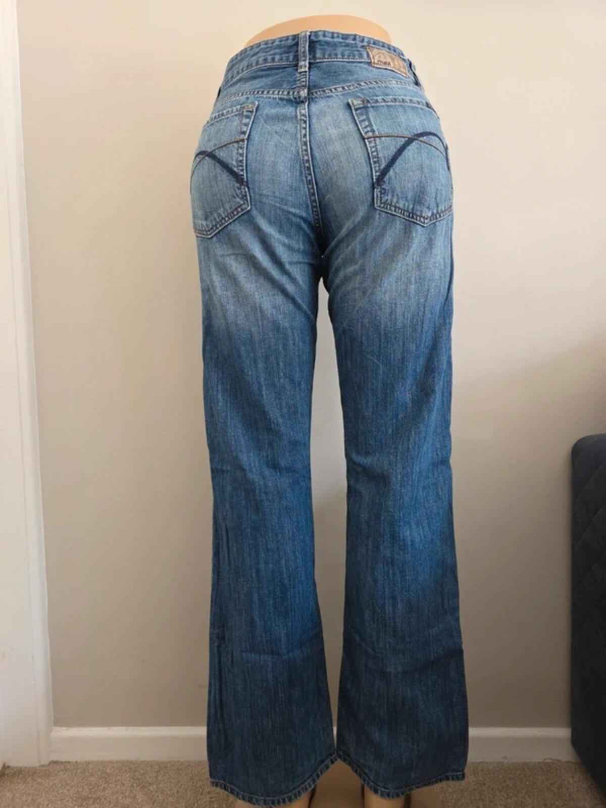 Mavi Mid Rise Loose Bootcut Vintage Y2K Jeans UK Size 10
