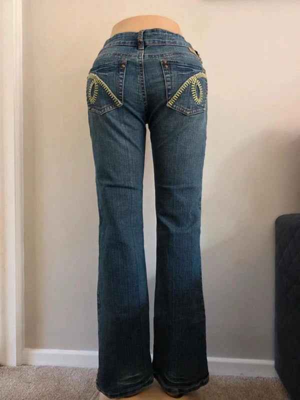 Gypsy Low Rise Bootcut Vintage Y2K Jeans UK Size 10