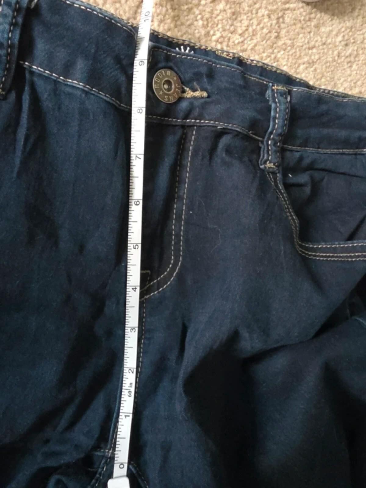 Rodeo Mid Rise Straight Vintage Y2K Jeans UK Size 10 Tall