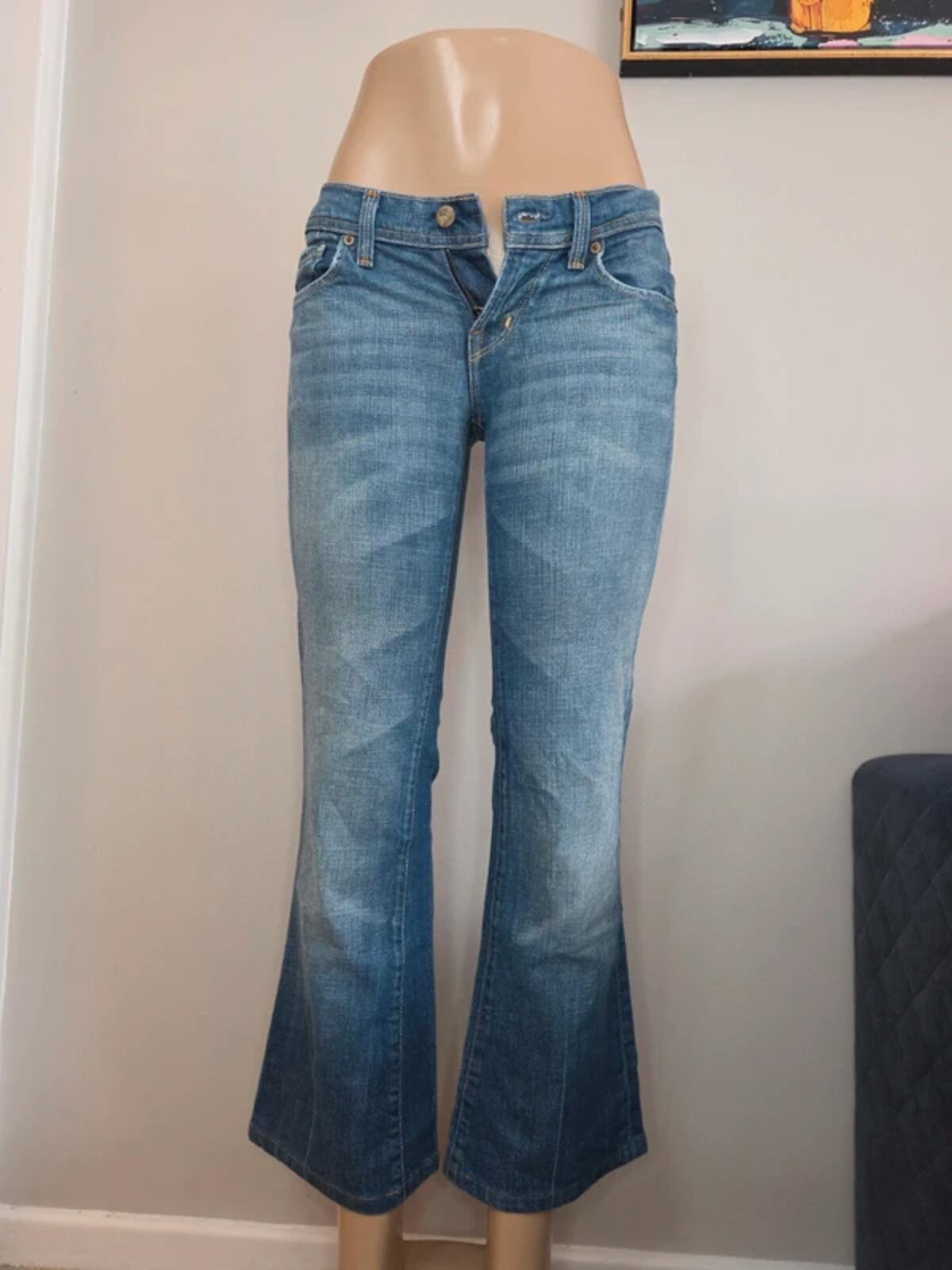 Citizens of Humanity Ultra Low Rise Flared Jeans UK Size 6 Petite
