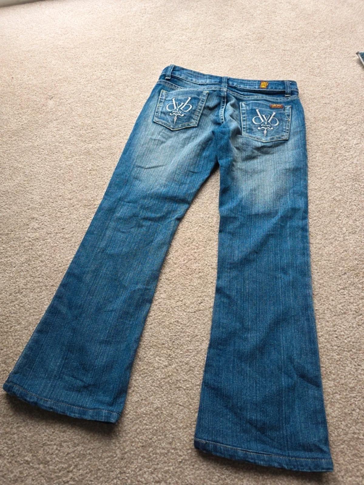 Vintage Y2K Olyone Low Rise Flared Jeans UK Size 10 Petite