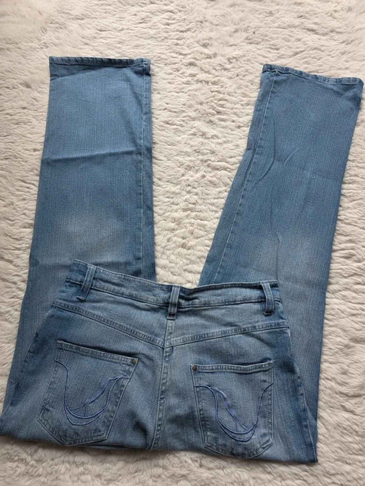 Vintage Y2K Mid Rise Mini Bootcut Jeans UK 12
