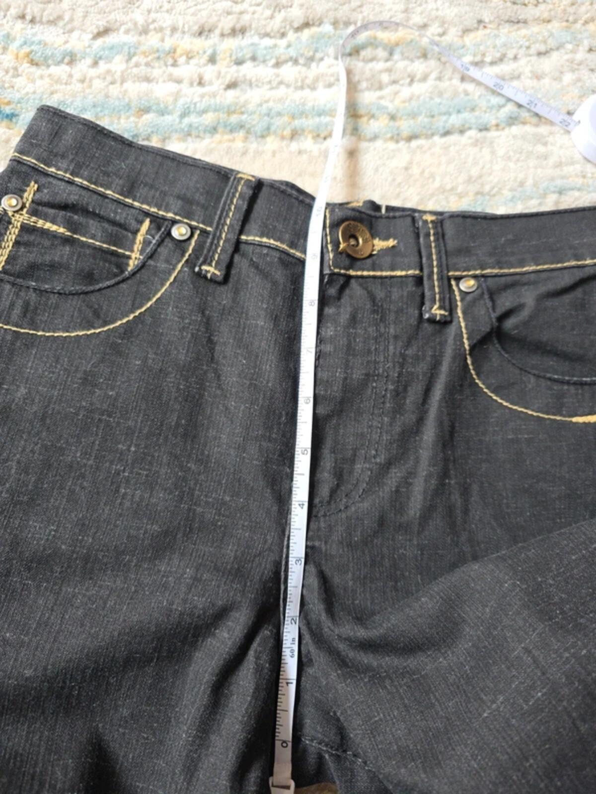 New Caro Vintage Y2K Mid Rise Straight Leg Black Jeans UK Size 8