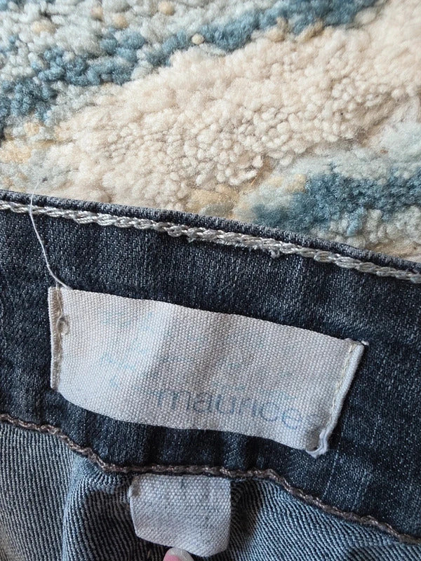 Maurices Low Rise Skinny Vintage Y2K Jeans UK Size 12/14