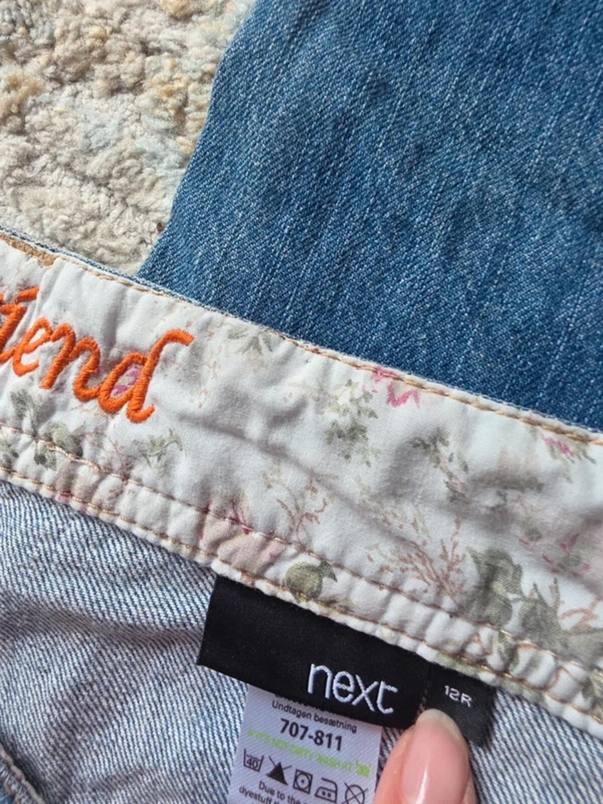 Next Vintage Y2K Mid Rise Relaxed Wide Leg Jeans UK Size 12