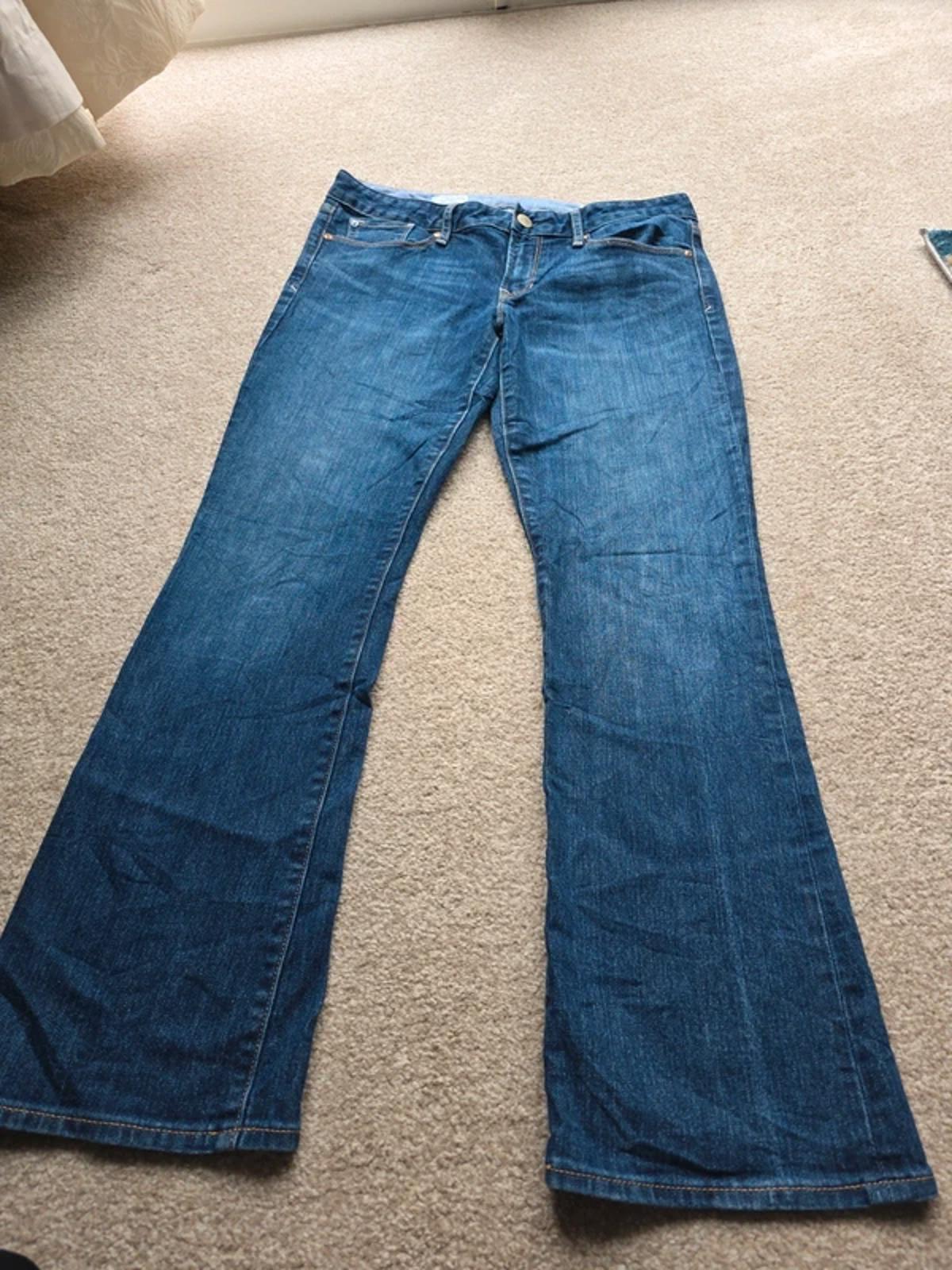 Vintage Y2K GAP Low Rise Bootcut Jeans UK Size 12 Petite