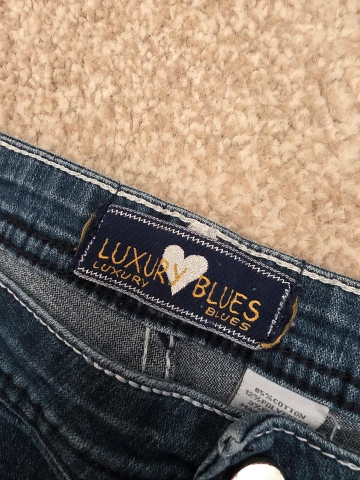 Luxury Blues Mid Rise Bootcut Vintage Y2K Jeans UK Size 12