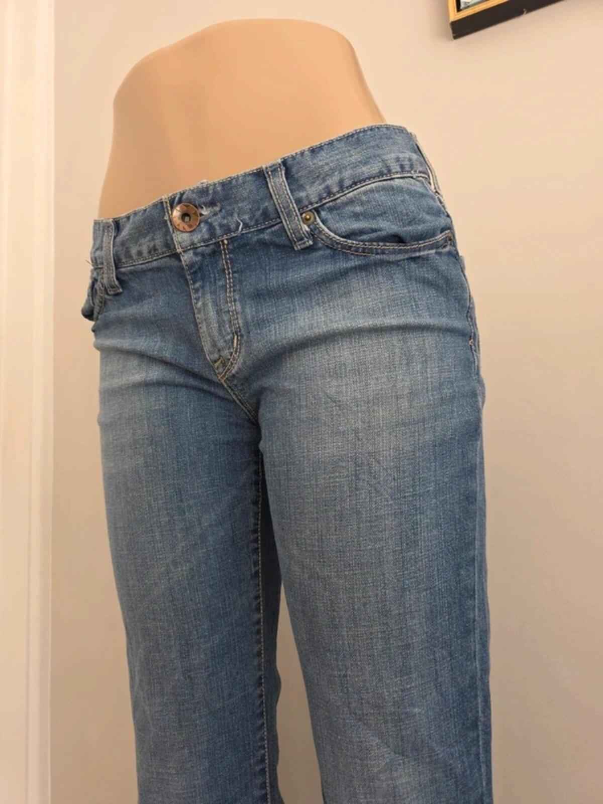 X2 Low Rise Bootcut Vintage Y2K Jeans UK Size 10 Tall