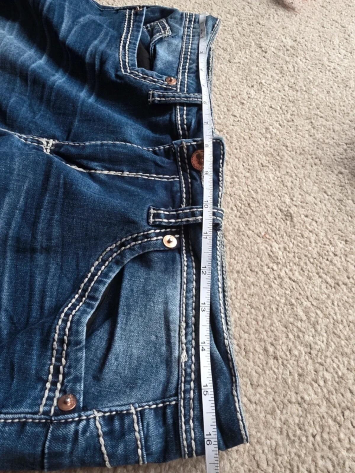 Vintage Y2K Royalty Mid Rise Cropped Jeans UK Size 12/14