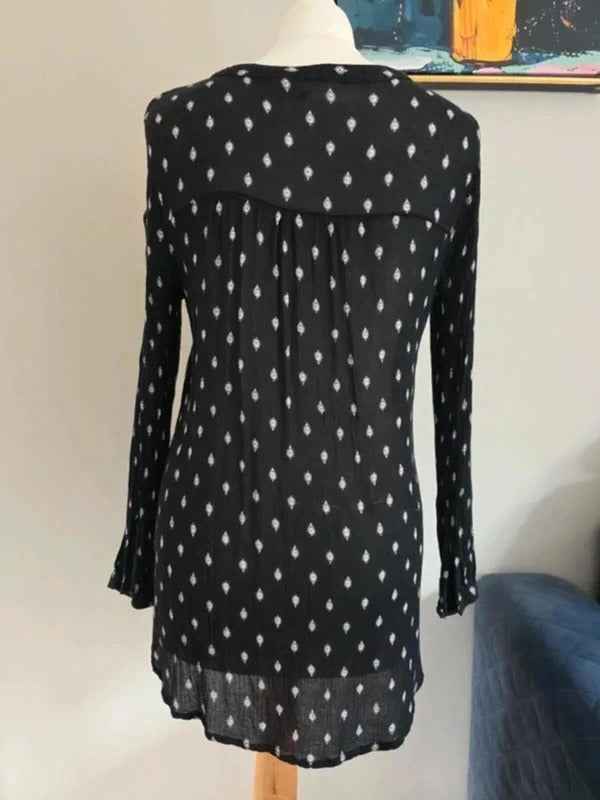 Old Navy Vintage Y2K Boho Tunic Blouse UK Size 10