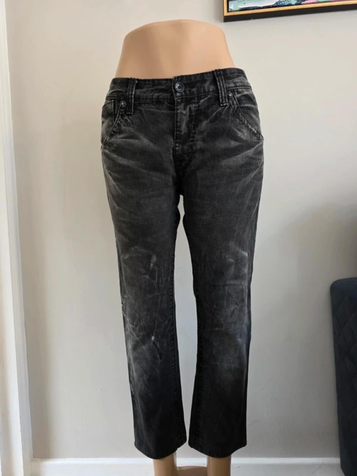 Buckaroo Mid Rise Slim Cropped Vintage Y2K Jeans UK Size 16