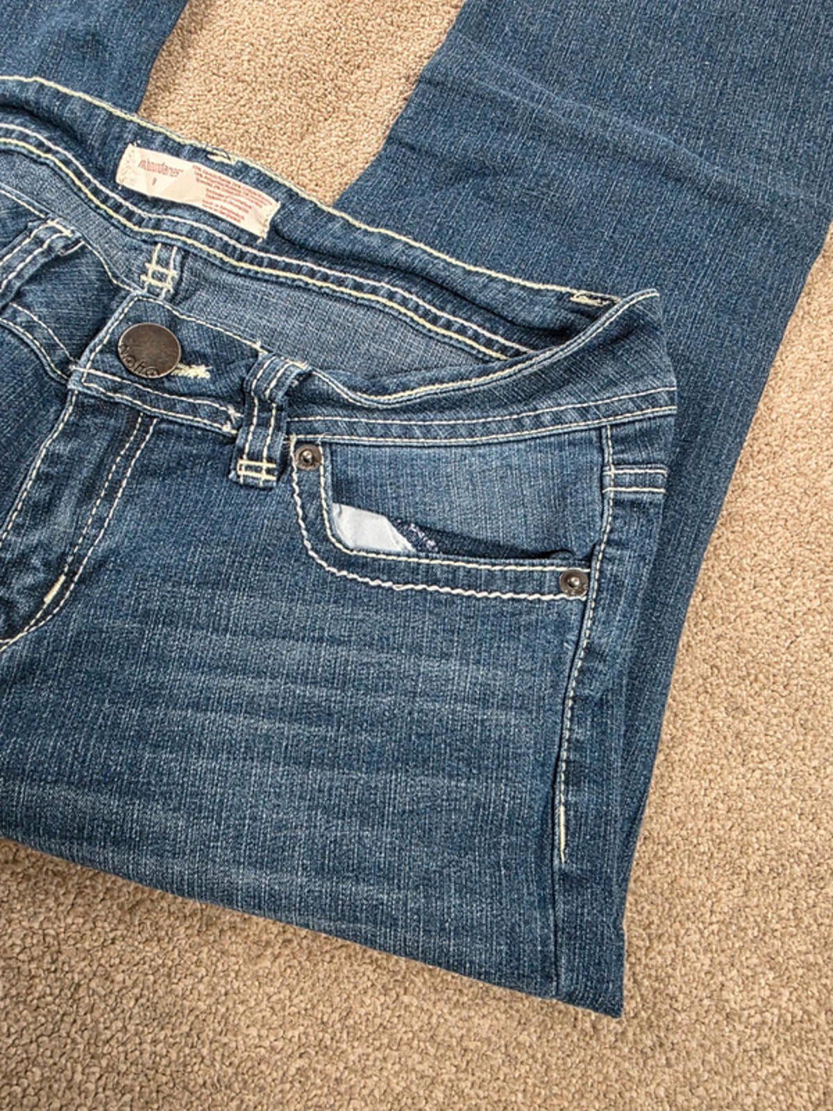 Vintage Y2K No Boundaries Low Rise Flared Jeans UK Size 12