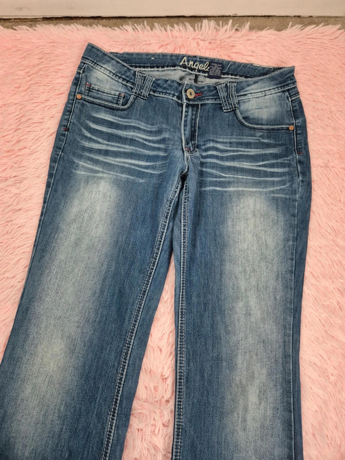 Vintage Y2K Angels Mid Rise Bootcut Jeans UK size 14